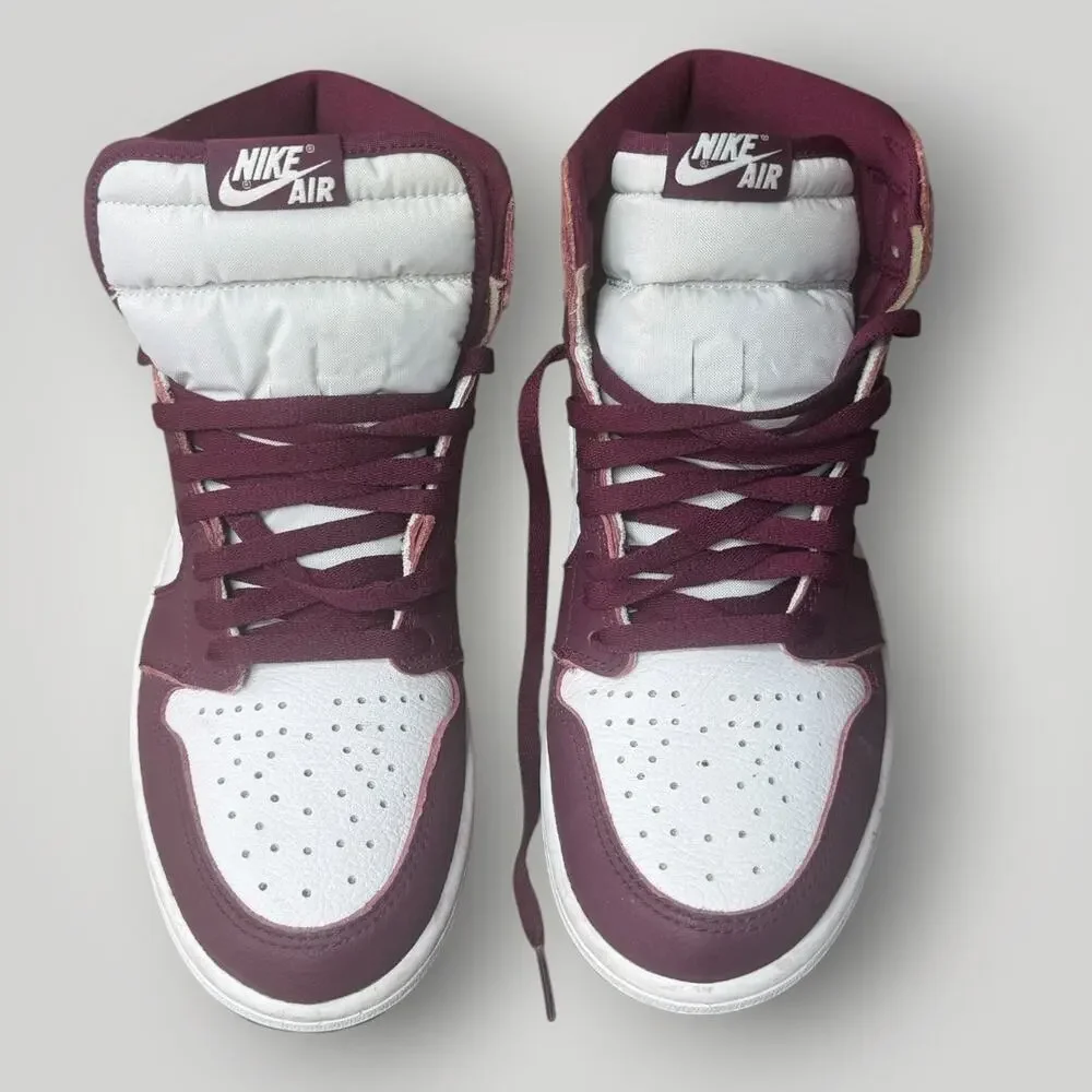 Nike Air Jordan 1 High OG Bordeaux Men's Sneakers 555088-611 Size 9